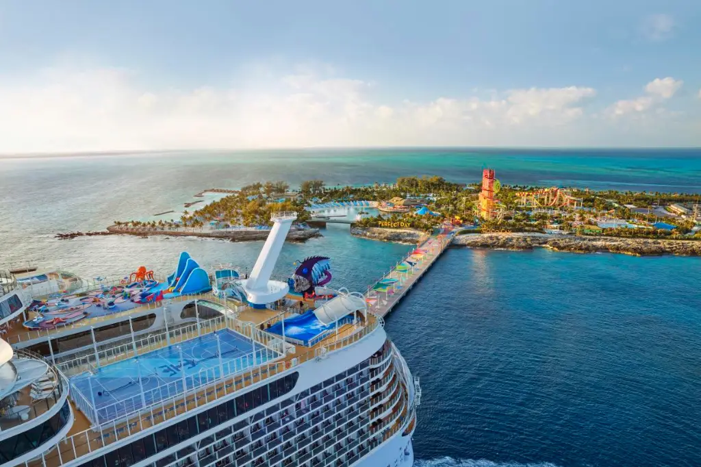 Kreuzfahrtschiff Royal Caribbean Coco Cay