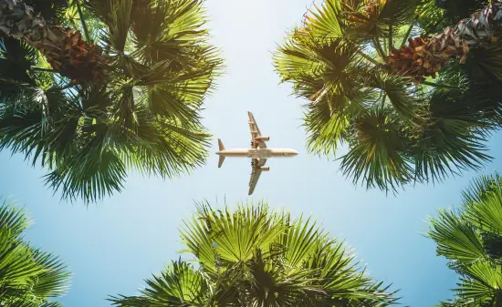 Flugzeug im Himmel