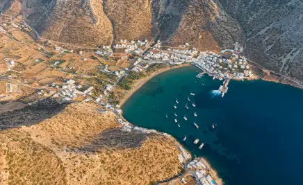 Bucht von oben