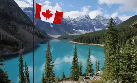 Kanada See Berge